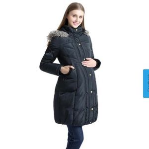 Kimi + Kai Maternity Hooded Down Puffer Coat